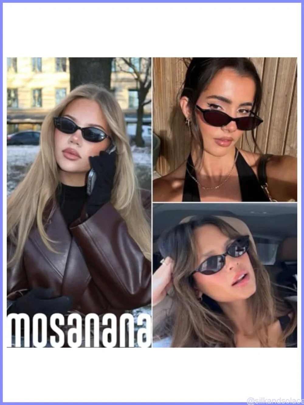 Oval Retro Sunglasses UV400 Protection Half-Frame Light Durable for Women Adult